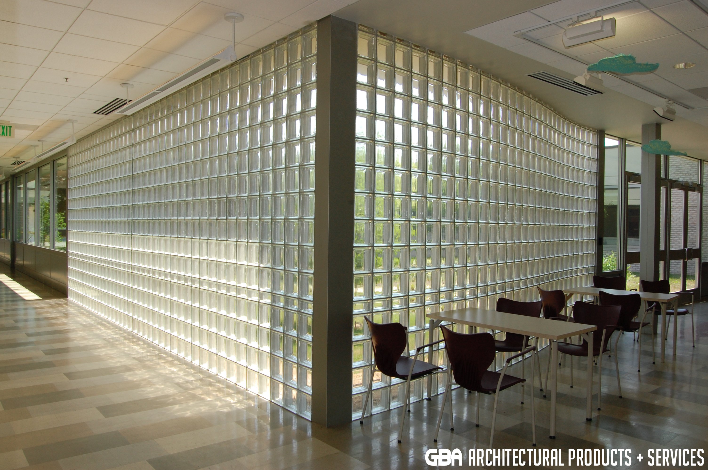 Glass Block Accent Walls